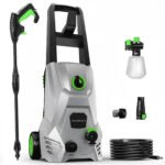 4000 PSI Electric Pressure Washer Max 2.6 GPM Power Washer with Adjustable Nozzle 0-120°,Foam Cannon 35FT Power Cord 20FT Hose for Car Garden Yard Hom