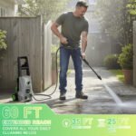 4000 PSI Electric Pressure Washer Max 2.6 GPM Power Washer with Adjustable Nozzle 0-120°,Foam Cannon 35FT Power Cord 20FT Hose for Car Garden Yard Hom - Image 5