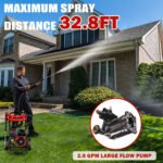 Pressure Washer Gas Powered, 3500PSI High Pressure Power Washer W/7.0HP Aluminum Pump, 210CC Powerful Engine, Maximum Spray 32.8FT, 4 Nozzles, for Cars/Motorcyc - Image 4