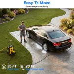 TCISA Electric Pressure Washer,4000 PSI Max 2.8 GPM Power Washer with 35FT Cord,20FT Hose,Adjustable Nozzle 0-120°,Foam Cannon for Car Garden Patio Yellow - Image 6