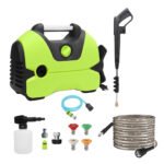 Electric Pressure Washer, 2200 PSI, Max 1.4 GPM Power Washer w/ 32 Ft Hose, 4 Quick Connect Nozzles, Foam Cannon, Portable To Clean Patios, Cars, Fences, Drivew