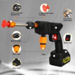 Cordless Pressure Washer, 21V 900PSI High Pressure Cordless Power Washer with Portable 2 Nozzles 16.4FT Water Pipe Power Cleaner for Patio Cleaning Car Washing, - Image 5