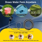 Cordless Pressure Washer, 21V 900PSI High Pressure Cordless Power Washer with Portable 2 Nozzles 16.4FT Water Pipe Power Cleaner for Patio Cleaning Car Washing, - Image 6