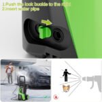 Pirecart Electric Pressure Washer, 2700 PSI 1.7 GPM Power Washer with 4 Quick Connect Nozzles & Foam Cannon for Cars, Fences, Bicycle - Image 2
