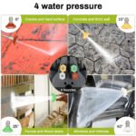 Pirecart Electric Pressure Washer, 2700 PSI 1.7 GPM Power Washer with 4 Quick Connect Nozzles & Foam Cannon for Cars, Fences, Bicycle - Image 8