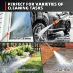 Cordless Pressure Washer 21V 2*Batteries Powered Portable Handheld for Car, Floor, Wall, Fence & Yard Cleaning - Home & Outdoor Use - Image 5