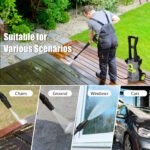 Vipuse Pressure Washer,4200 PSI 2.8GPM Car Washer with 23FT Hose /Rotatable 0-120° Nozzle/350ML Foam Cannon,Clean Tool for Cars/Fences/Patios/Floor - Image 8