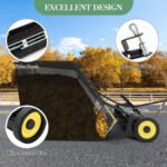 Towallmark Lawn Sweeper, 44 Inch Tow Behind Leaf Collector, Heavy Duty Grass Sweeper With Adjustable Height, Large Capacity Debris Collector For Yard Lawn Care, - Image 6