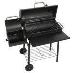 laraVist Charcoal Offset Smoker Grill, Dual-Zone BBQ with Thermometer & Wheels, Family-Size 512 sq.in - Image 4