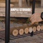 laraVist Charcoal Offset Smoker Grill, Dual-Zone BBQ with Thermometer & Wheels, Family-Size 512 sq.in - Image 6