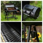 Summit Living Charcoal Grill with Offset Smoker 941 sq.in. Extra Large BBQ Grill Black - Image 8