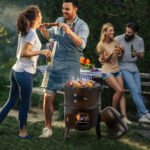 YDLW 3-in-1 Vertical Charcoal Smoker Portable BBQ Smoker Grill with Detachable 2 Layer,Black - Image 2