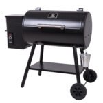 Z GRILLS Upgrade 567 Sq.in Cooking Area Wood Pellet Grill & Smoker 8 in 1 BBQ Smoker with PID Controller, 10 Lbs Hopper, Storage Shelf for Outdoor BBQ