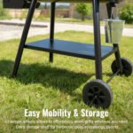 Z GRILLS Upgrade 567 Sq.in Cooking Area Wood Pellet Grill & Smoker 8 in 1 BBQ Smoker with PID Controller, 10 Lbs Hopper, Storage Shelf for Outdoor BBQ - Image 8