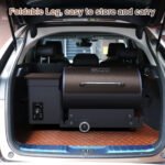 KingChii 456 SQ.IN. Wood Pellet Grill & Smoker with Automatic Temperature Control, Foldable Legs for Easy Storage and Transport, Multifunctional BBQ Grill for O - Image 6