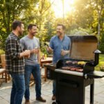 Z GRILLS Flame Expert 572 Sq.in Cooking Area 8 in 1 Wood Pellet Grill & Smoker with Direct Flame Searing, Auto Temperature Control for Outdoor BBQ, Bronze-6002B - Image 2