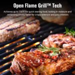 Z GRILLS Flame Expert 572 Sq.in Cooking Area 8 in 1 Wood Pellet Grill & Smoker with Direct Flame Searing, Auto Temperature Control for Outdoor BBQ, Bronze-6002B - Image 3