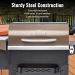 Z GRILLS Flame Expert 572 Sq.in Cooking Area 8 in 1 Wood Pellet Grill & Smoker with Direct Flame Searing, Auto Temperature Control for Outdoor BBQ, Bronze-6002B - Image 6