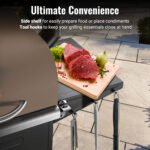 Z GRILLS Flame Expert 572 Sq.in Cooking Area 8 in 1 Wood Pellet Grill & Smoker with Direct Flame Searing, Auto Temperature Control for Outdoor BBQ, Bronze-6002B - Image 7