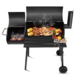 Ktaxon BBQ Grill Outdoor Charcoal Grill Offset Smoker for Patio Backyard,Black - Image 7