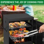 UBesGoo Charcoal Grill and Smoker Steel BBQ Pit Outdoor for Camping, Black - Image 5