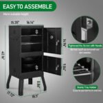 UBesGoo Charcoal Grill and Smoker Steel BBQ Pit Outdoor for Camping, Black - Image 6