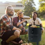 Linsen-outdoors Stainless Steel Vertical Charcoal BBQ Smoker: Versatile 3-in-1 Grill for Smoking, Roasting, and Barbecuing in Your Backyard or Outdoors - Image 7