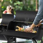 Smoker Grill, Outdoor BBQ Charcoal Grill W/2 Cooking Area, Portable Offset Smoker on Wheels for Patio Backyard Camping - Image 3