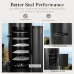 Alpha Joy Vertical Charcoal Grill with Offset Smoker 961 Square Inches Extra Large BBQ - Image 5