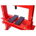 Hydraulic 6 Ton H-Frame Garage Floor Shop Press - Adjustable Red Steel Auto Repair Tool with Plates for Bushing &amp Bearing Removal/Installation - Image 8