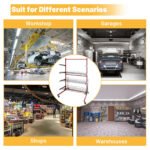 Car Parts Management Mobile Cart, Auto Body Parts Rolling Storage Rack with Wheels, Shelves Workshop Trolley for Automotive Tools and Accessories - Image 6