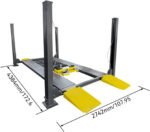 HPDAVV 8500 lbs Four Post Parking Lift, 110V Heavy Duty 4 Post Lift w/Caster, Suit for Workshop, Maintenance Shop 1 Year Warranty (No Rolling Jack Included) - Image 2