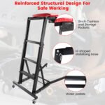 Foldable Topside Creeper, Automotive Engine Creeper with 45”-66” Adjustable Height, 400LBS Capacity High Top Automotive Creeper with 4 Swivel Caster Wheels and - Image 4