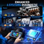 AVAPOW OBD2 Scanner, Code Reader for Engine ABS SRS Transmission Diagnostic, Scan Tool with 3 Reset Services, AutoVIN, Battery & Performance Test, Free Lifetime - Image 2