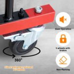 Yeeoy Heavy Duty Parts Management Cart, Auto Body Rolling Parts Rack, 3 Shelf Tool Storage Rack with Wheels, Wire Shelving Unit for Workshop Garage Auto Repair - Image 5