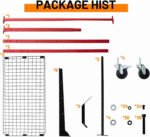 Yeeoy Heavy Duty Parts Management Cart, Auto Body Rolling Parts Rack, 3 Shelf Tool Storage Rack with Wheels, Wire Shelving Unit for Workshop Garage Auto Repair - Image 6