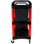 3-Tier Auto Detail Cart with Wheels, Bucket & Tools for Garage Workshop - Image 7