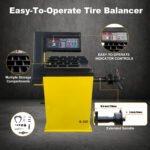 HPDMC Tire Changer and Wheel Balancer Combo - 110V Garage Tire Machine Set with S100 Wheel Balancer (±1g Accuracy, 7s Cycle) and 1.5HP Tire Changer for 11''–24' - Image 2