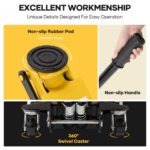 Naipo 3 Ton Low Profile Floor Jack, Dual Piston Hydraulic Pump, Heavy Duty All Steel Construction, Lifting Range 2.8"-19.7", Use for Car, SUV, Mini RV, Light Tr - Image 7