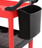 3 Tier Auto Detailing Cart, Rolling Utility Tool for Car Wash Organizer With Wheels - Mobile Cart for Garage Workshop Repair Shop - Image 7