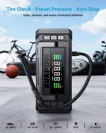 AVAPOW 5000A Car Battery Jump Starter with Air Compressor, 12V Portable Battery Booster, 150PSI Cordleess Tire Inflator with Auto-Shutoff, Emergency Multi-Funct - Image 4