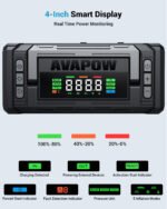 AVAPOW 5000A Car Battery Jump Starter with Air Compressor, 12V Portable Battery Booster, 150PSI Cordleess Tire Inflator with Auto-Shutoff, Emergency Multi-Funct - Image 6