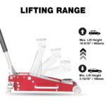 JACK BOSS Floor Jack 3 Ton Hydraulic Low Profile Aluminum and Steel Racing Car Jack with Dual Pump, Rapid Lift - Image 4