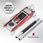 JACK BOSS Floor Jack 3 Ton Hydraulic Low Profile Aluminum and Steel Racing Car Jack with Dual Pump, Rapid Lift - Image 6