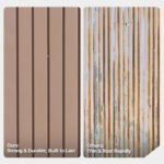 BaPiPro 5'x3' Outdoor Storage Shed, Heavy Duty Metal Shed Garden Tool Shed with Lockable Door for Backyard, Patio, Upgraded Structure Frame, Brown - Image 4