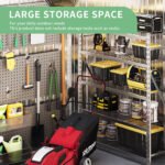 Bapipro 6' x 4' FT Outdoor Storage Shed, Outside Metal Tool Shed with Lockable Door for Tool, Garden, Bike, Brown - Image 5