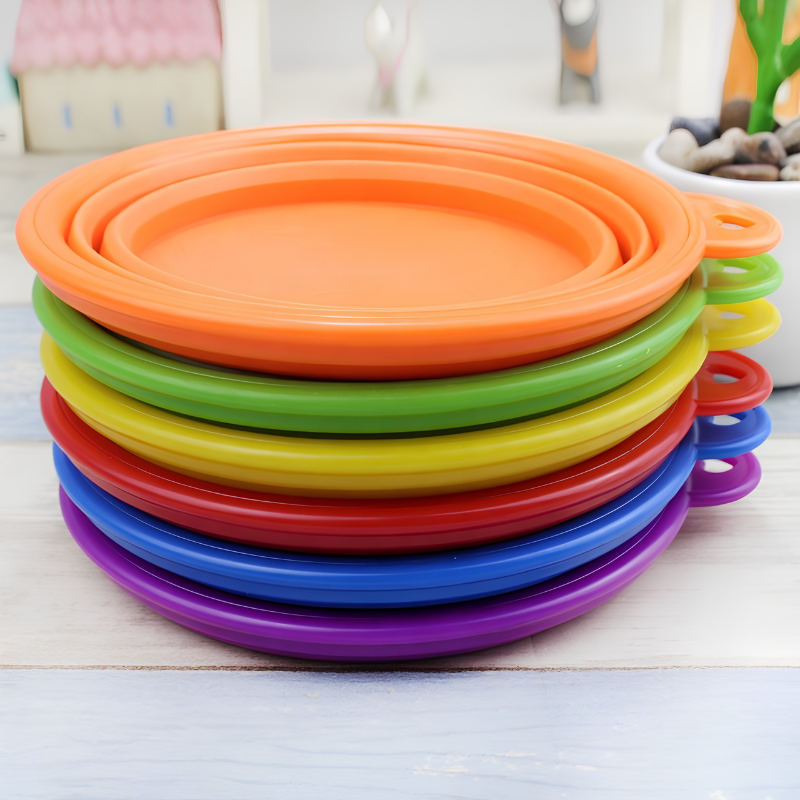 Collapsible Silicone Pet Travel Bowl for Food and Water - Image 2