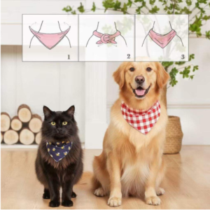 Microfiber Polyester Pet Bandana Scarf for Dogs