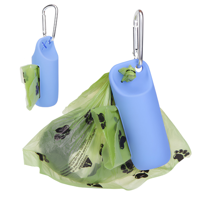 Silicone Pet Waste Bag Holder with Metal Clip - Image 5