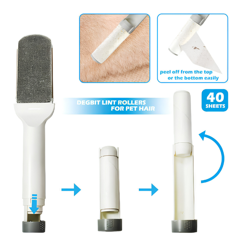 4-in-1 Pet Hair Remover Roller for Clothes, Sofas, Bedding, and Car Seats - Image 3